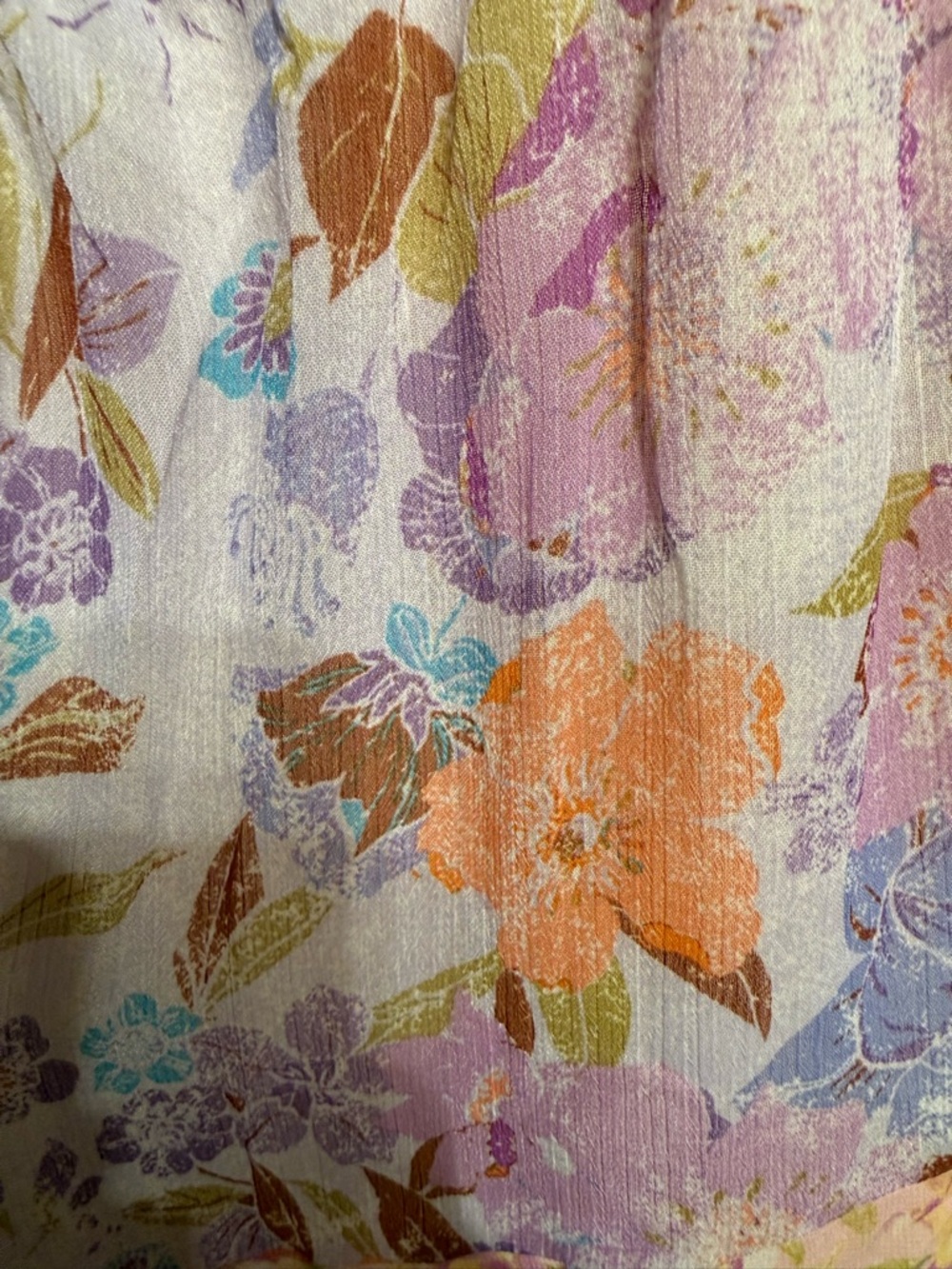 Mystree Floral Patchwork Tiered Maxi Dress - Pastel Multi Women’s size medium - Picture 7 of 8